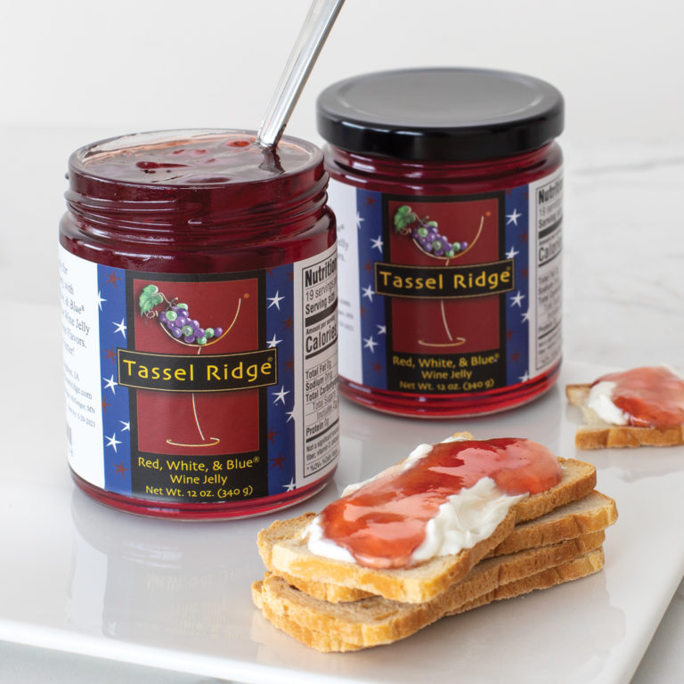 Red, White, & Blue® Wine Jelly Tassel Ridge Winery Iowa Winery and